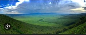 view of Ngorongoro highlands